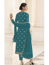 Thumbnail for Myra Rama Jacket style Heavy Embroidered Suit
