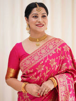 Thumbnail for Kalini Floral Woven Design Banarasi Saree - Distacart