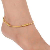Thumbnail for AanyaCentric Gold Plated Traditional Anklets Payal - Classic and Stylish for Women and Girls - Distacart
