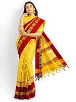 Thumbnail for Kalini Zari Silk Cotton Banarasi Saree - Distacart