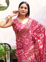 Thumbnail for Kalini Zari Art Silk Jamdani Saree - Distacart