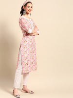 Thumbnail for Sangria Women Paisley Printed Gotta Patti Kurta With Trousers - Distacart