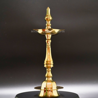 Thumbnail for Diamond Deepa Brass Idol - Illuminate Your Spiritual Path - 1