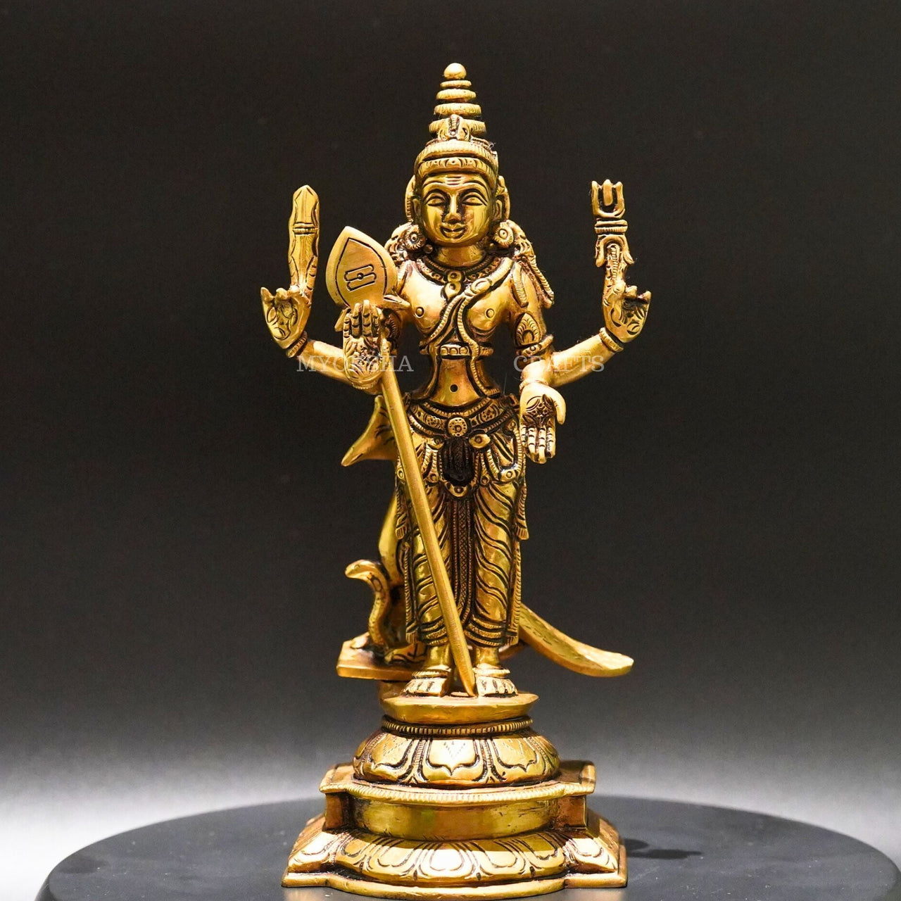 Brass Subramanya Statue - Divine Blessings for Spiritual Seekers - 1