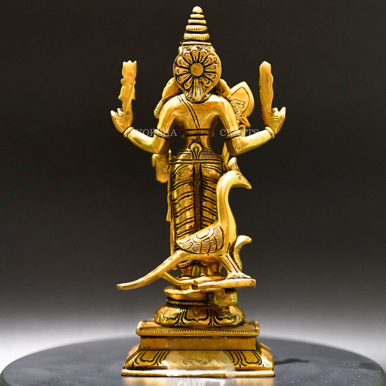 Brass Subramanya Statue - Divine Blessings for Spiritual Seekers - 3