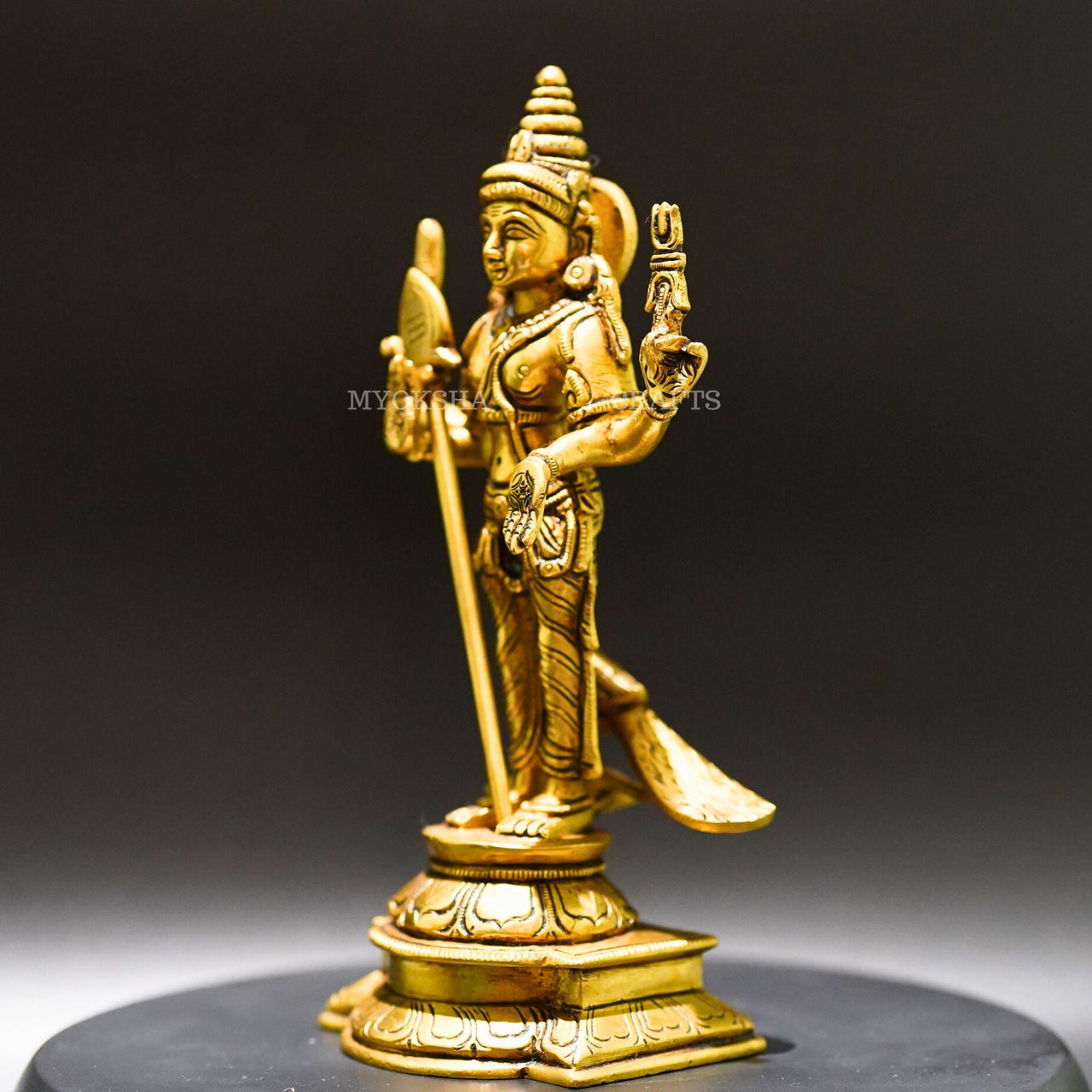 Brass Subramanya Statue - Divine Blessings for Spiritual Seekers - 4