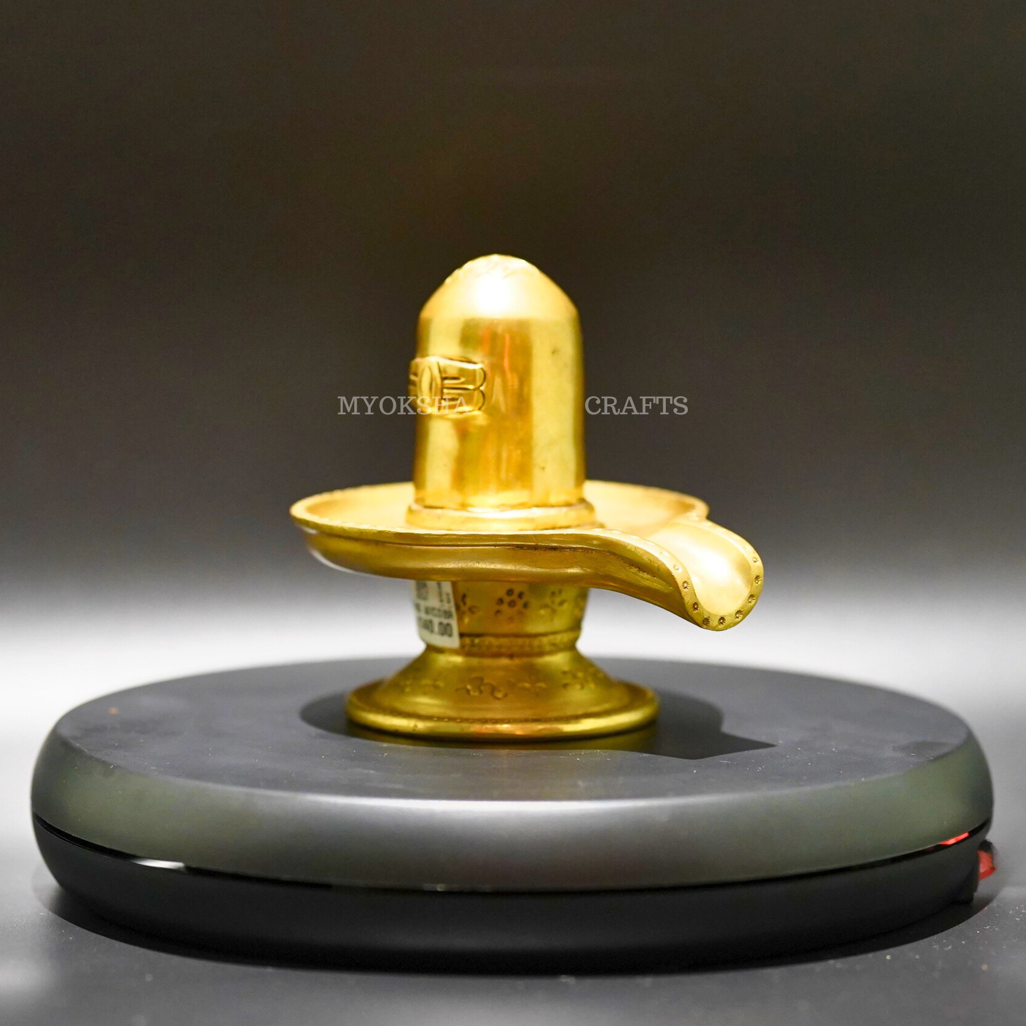 Brass Shivling - Sacred Symbol of Lord Shiva's Cosmic Energy - 2
