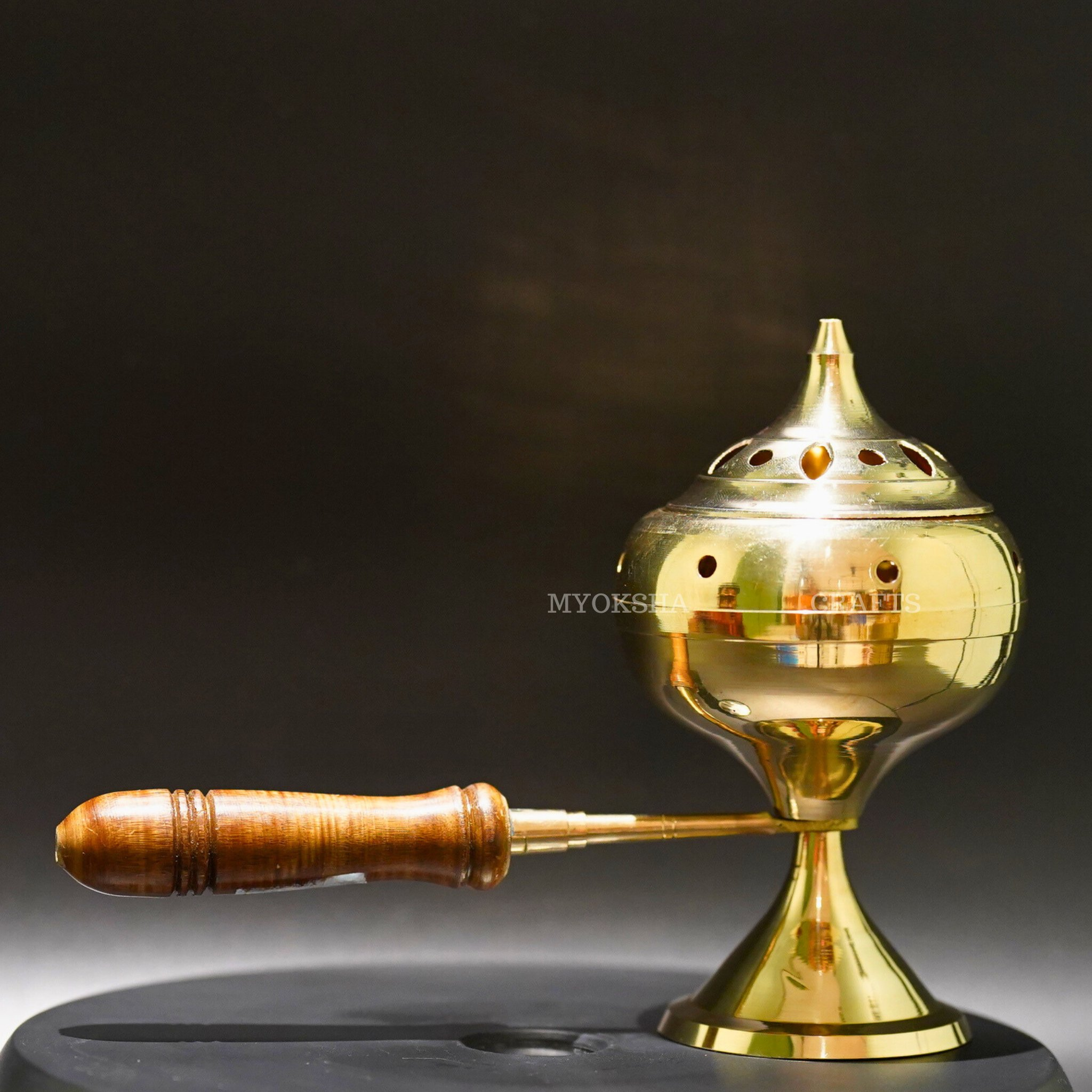 Brass Dhoop Dan - Divine Fragrance for Spiritual Seekers - 1