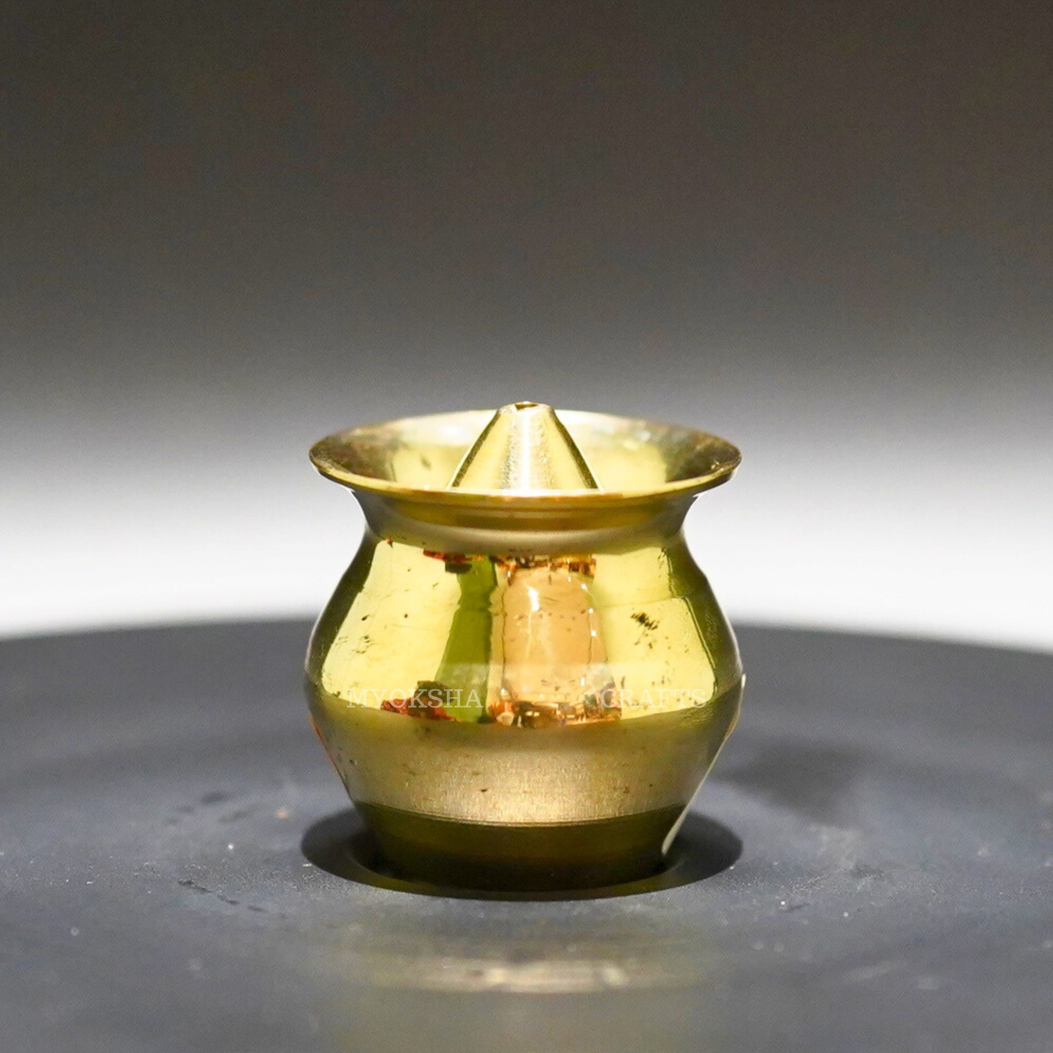 Brass Kalash Agarbatti Holder - Divine Fragrance and Prosperity for Homes - 1