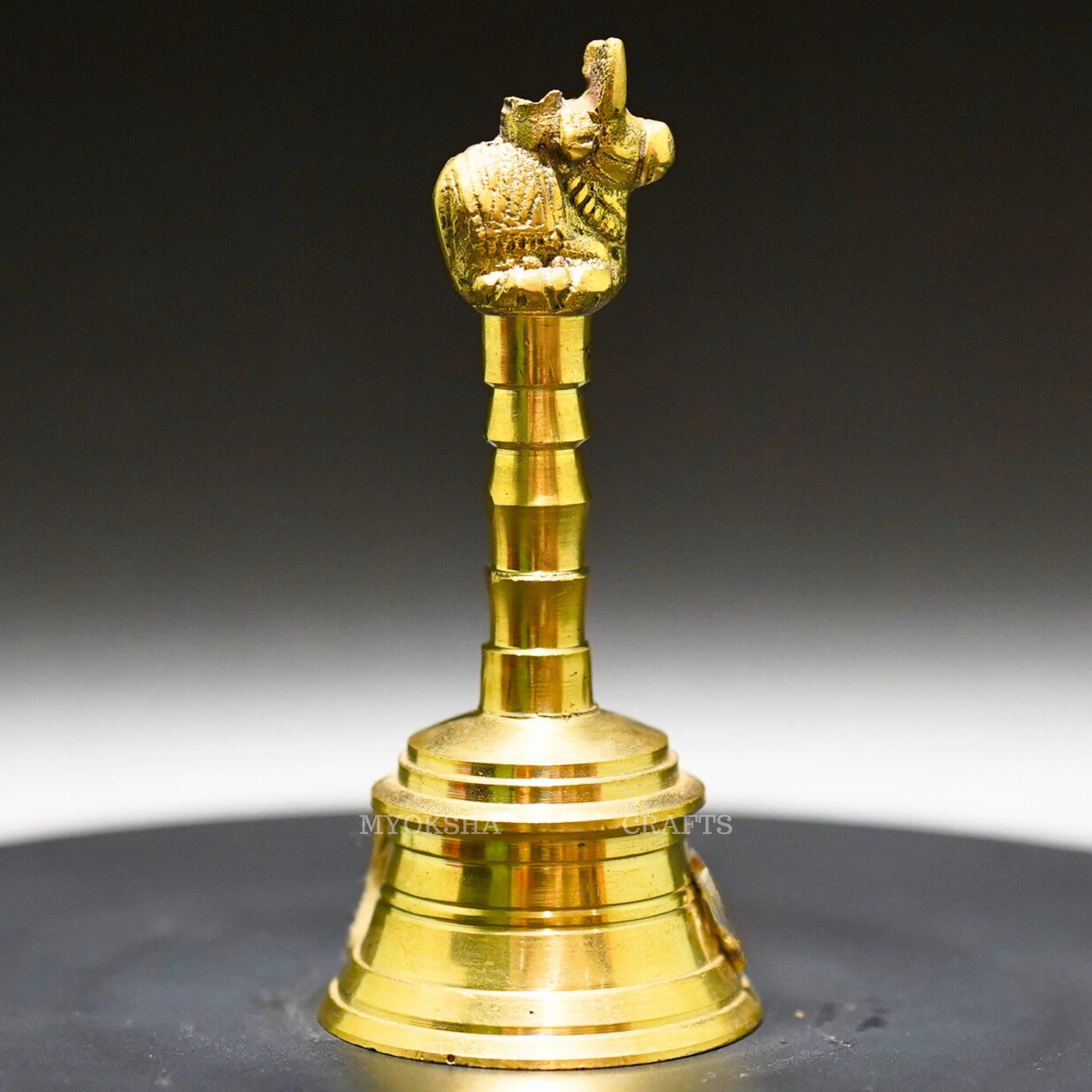 Brass Nandi Sitting Bell - Divine Melodies for Homes - 1