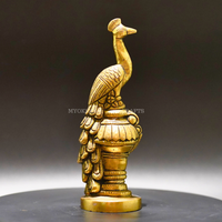 Thumbnail for Brass Peacock Idol - Sacred Symbol of Beauty and Grace - 1