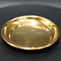 Thumbnail for Brass Pooja Plate: Embrace Divine Rituals with Elegance - 1