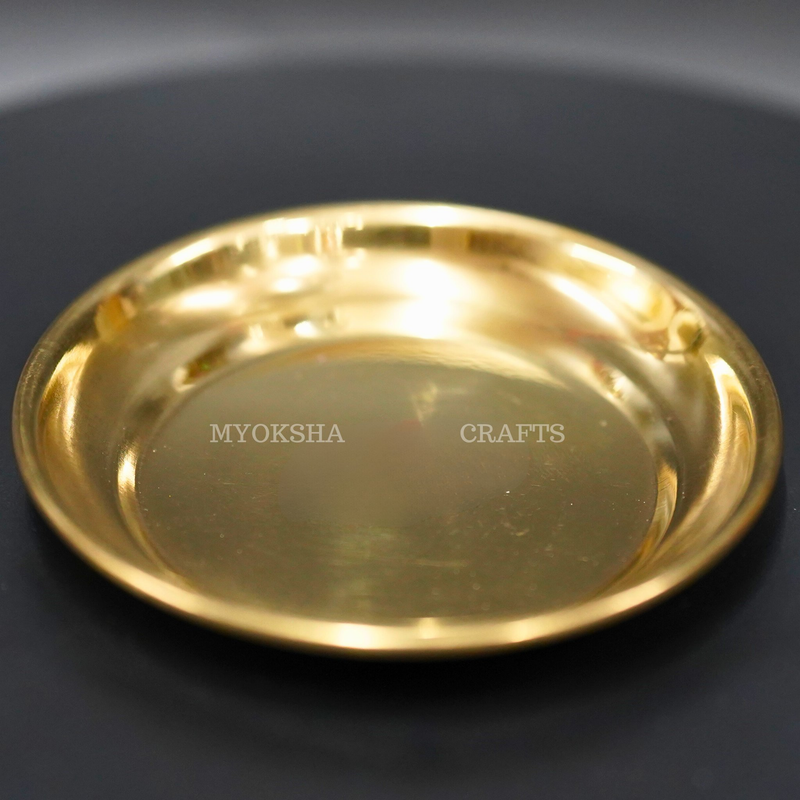 Brass Pooja Plate Embrace Divine Rituals with Elegance 1