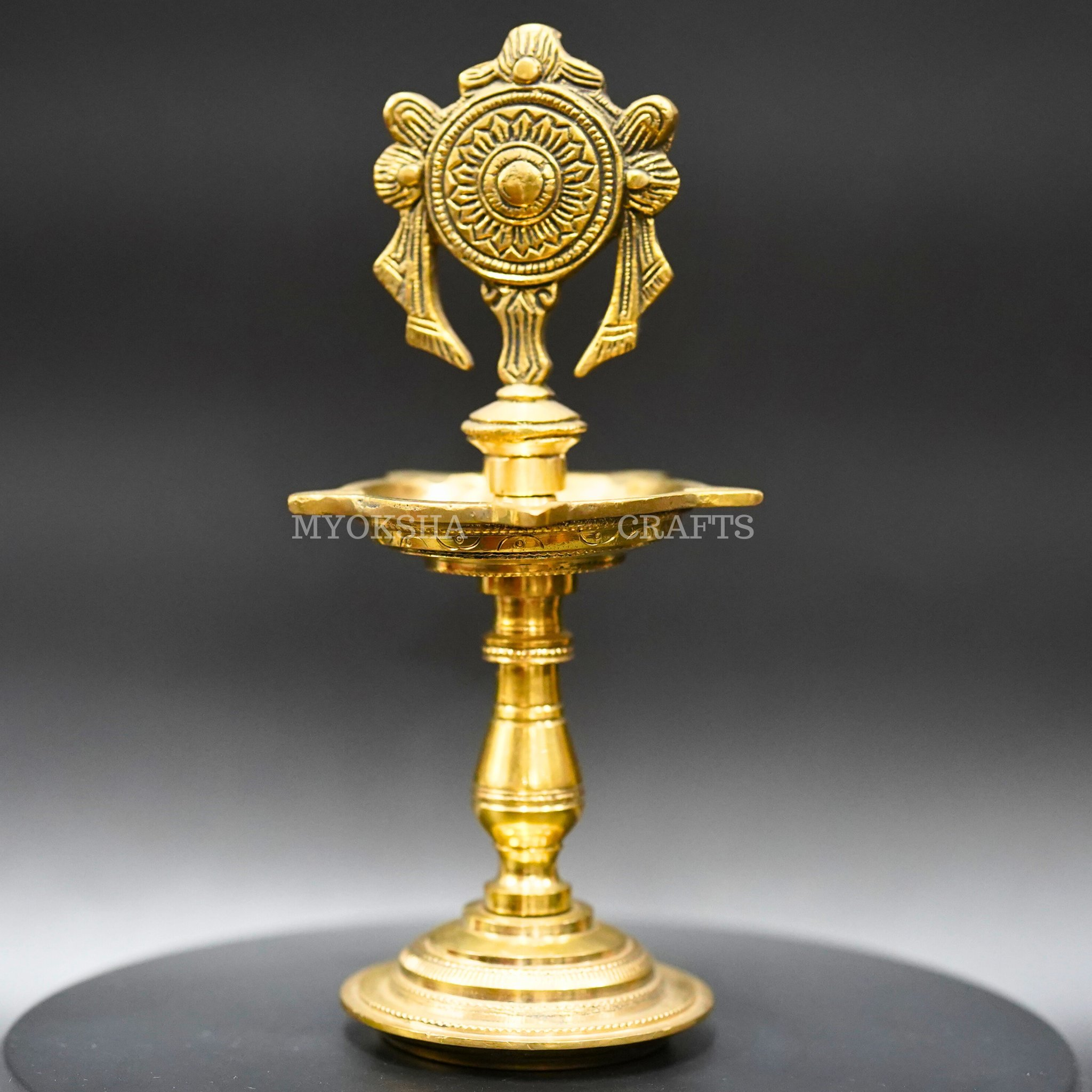 Brass Chakra Diya - 1