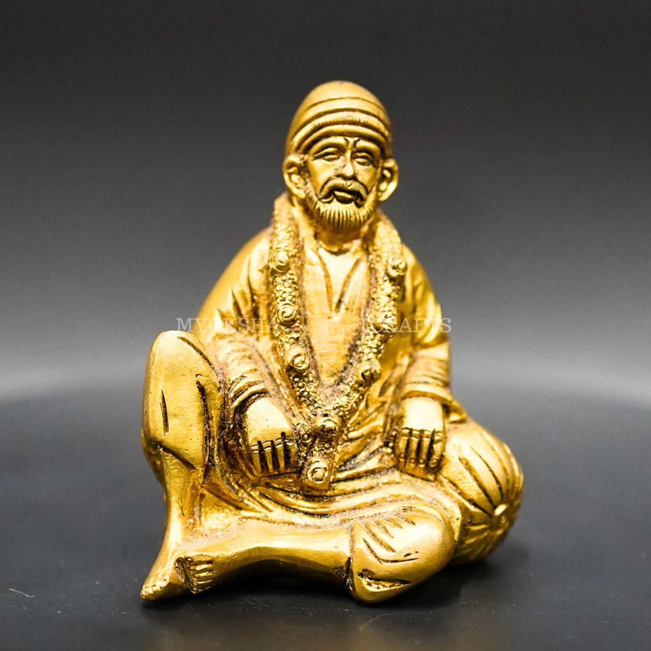 Sitting Brass Sai Baba: A Timeless Symbol of Serenity for Your Home - 1