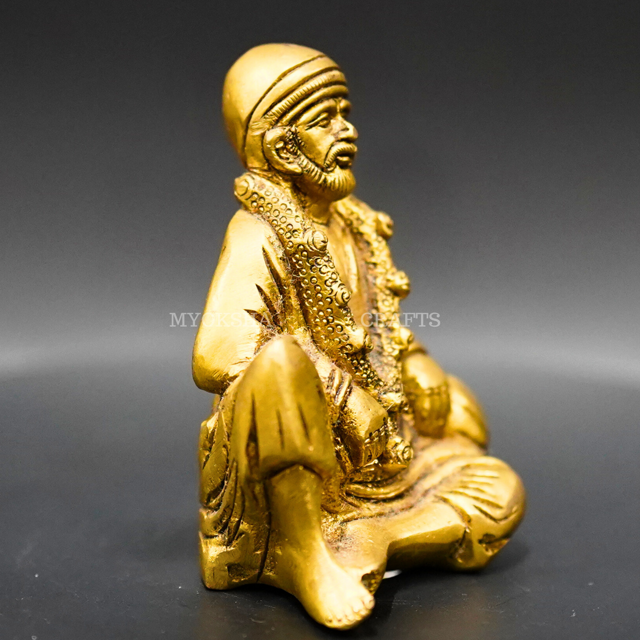 Sitting Brass Sai Baba: A Timeless Symbol of Serenity for Your Home - 2