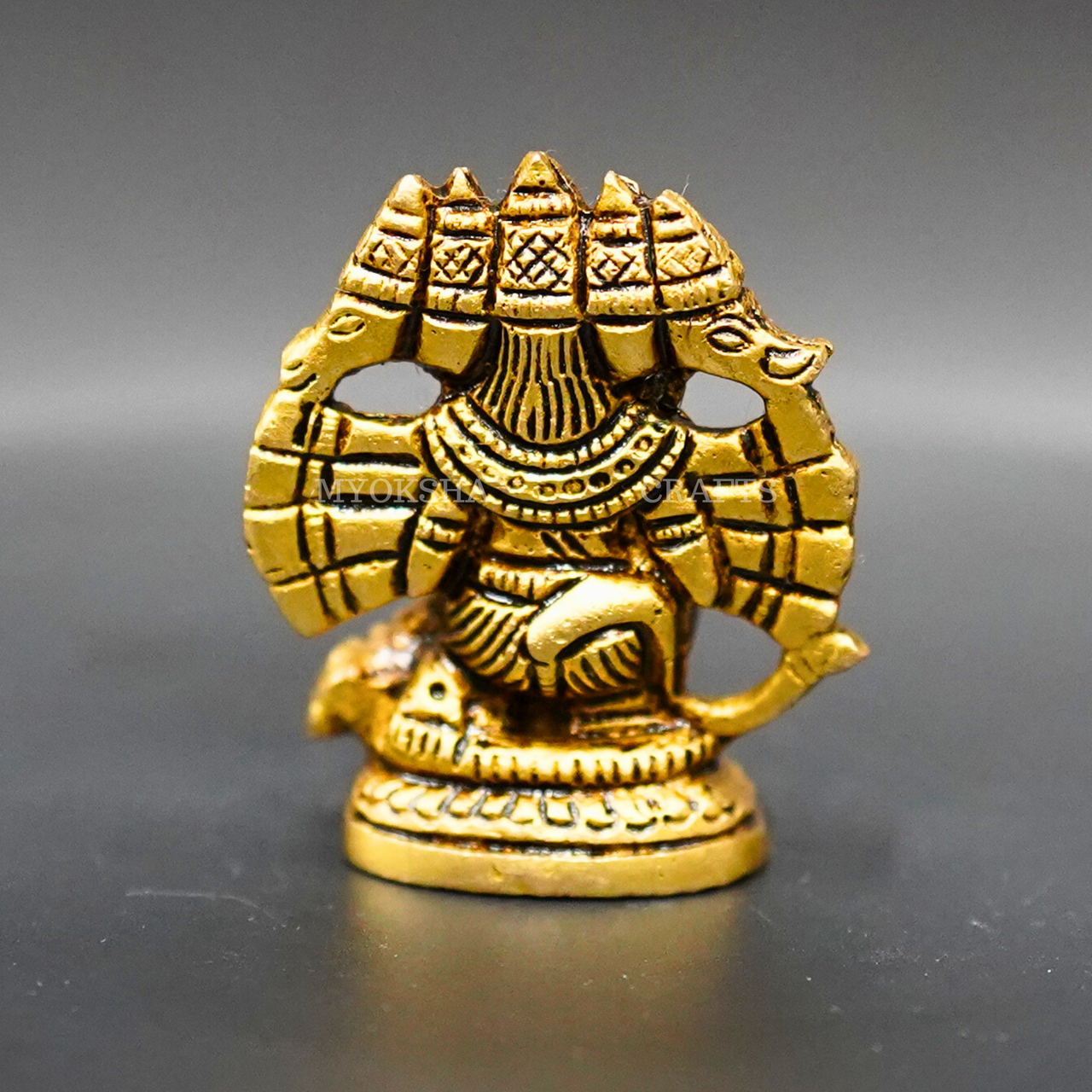Panchamuki Hanuman: Majestic Sitting Sculpture for Your Homes - 3