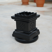Thumbnail for Tulsi Pot made of Black Stone (Krishnashila) - 1