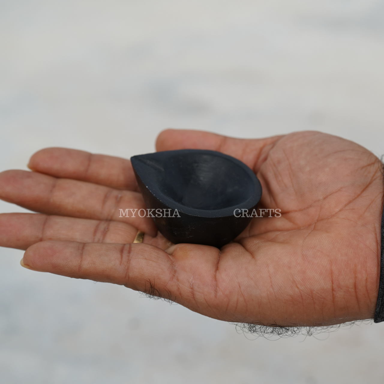 Black Stone (Krishnashila) Diya - 1