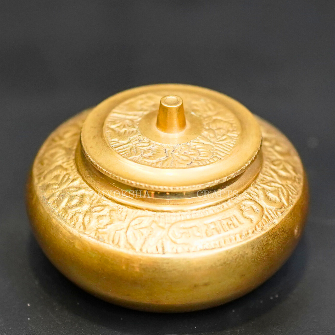 Brass kumkum Box - 1