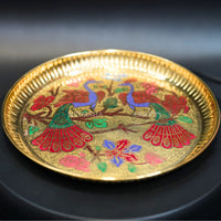Thumbnail for  Brass Peacock Design Plate - 1
