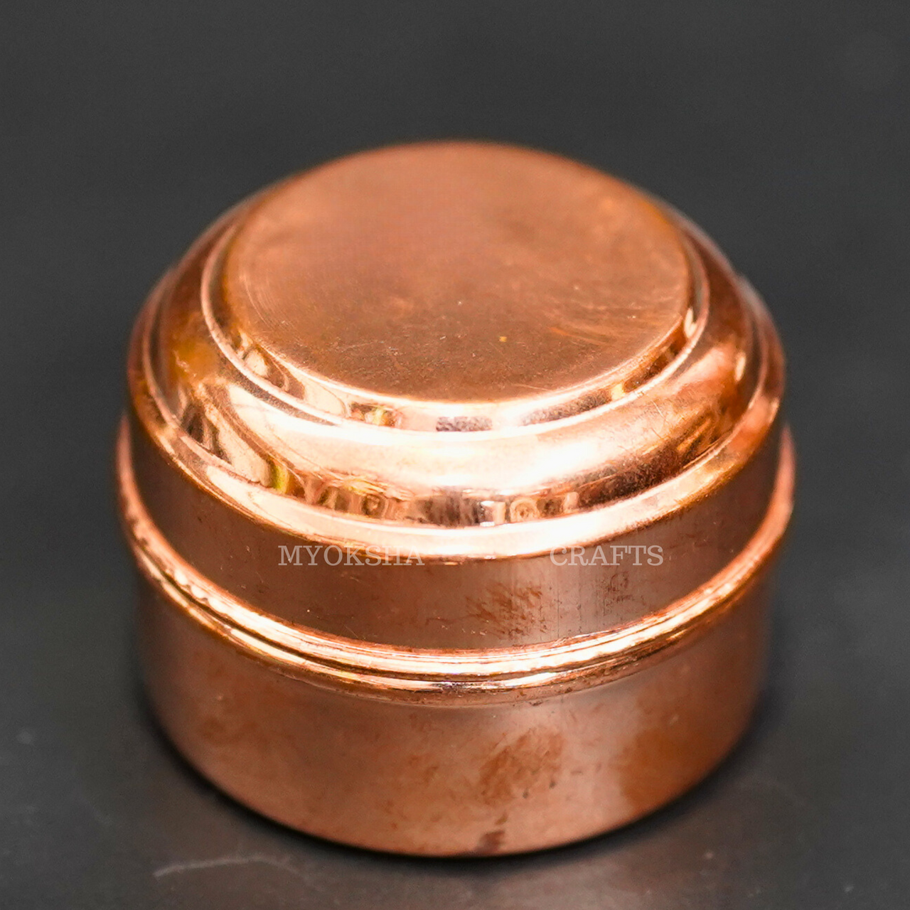 Copper Kumkum Box - 1