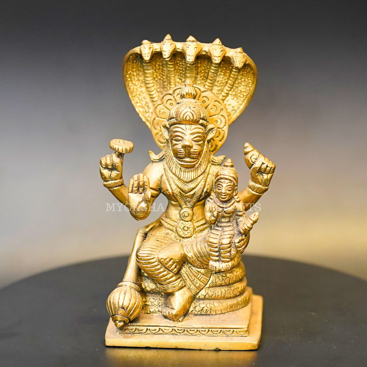 Brass Lakshmi Narasimha Swamy Idol - 1