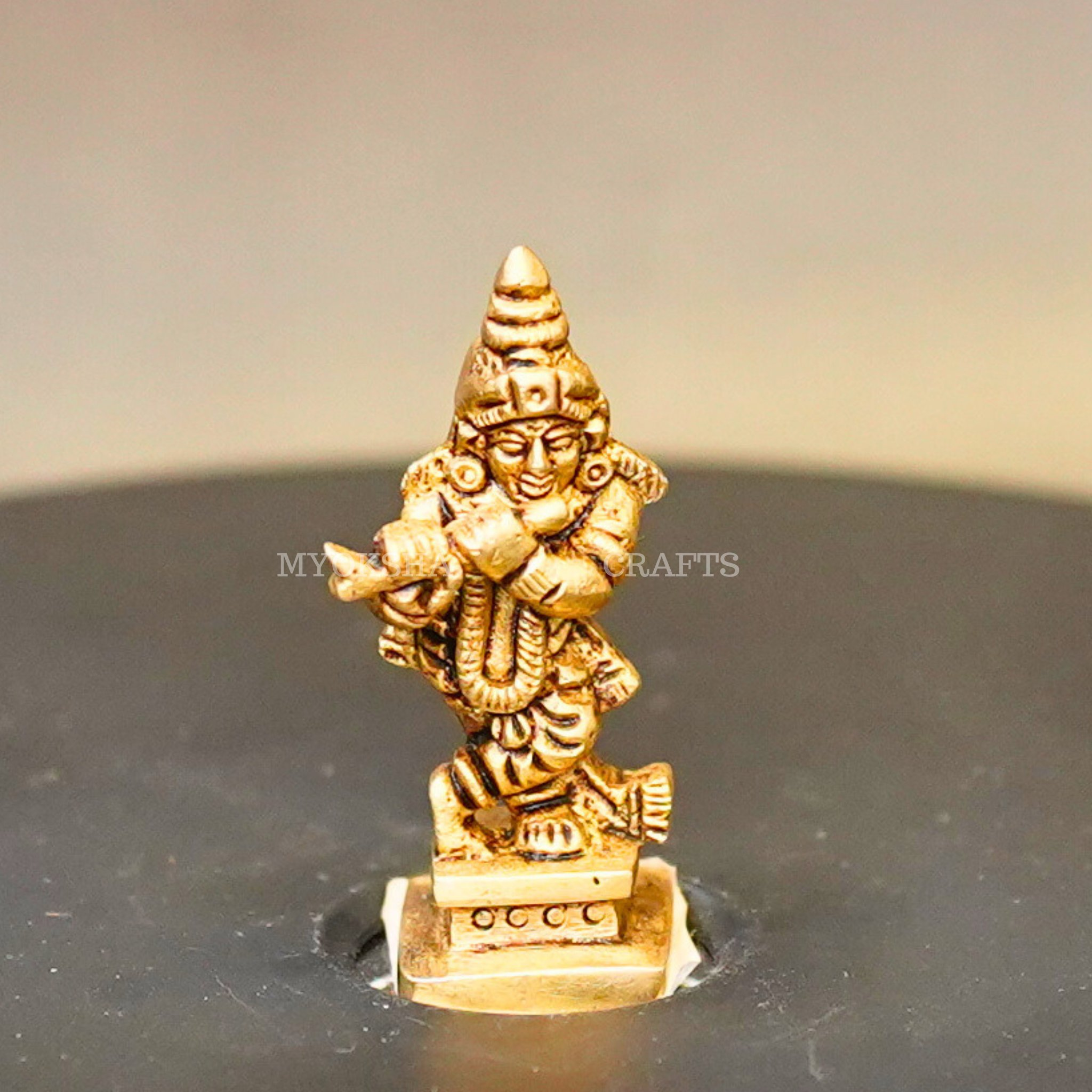 Brass Krishna Idol - 1