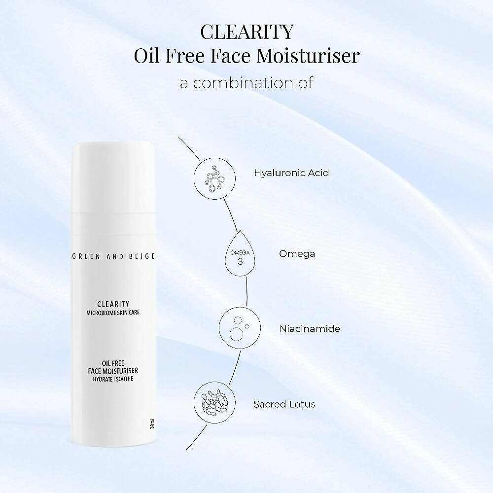 Green And Beige Clearity Face Moisturiser - Distacart