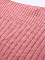 Thumbnail for Sangria Pink Self-Striped Straight Winter Kurta - Distacart