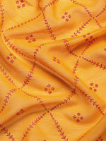 Thumbnail for Kalini Ethnic Motifs Zari Silk Blend Saree - Distacart