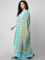 Thumbnail for Kalini Women Ethnic Motifs Printed Pure Cotton Kurta with Palazzos & With Dupatta - Distacart