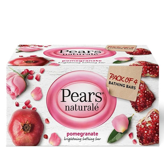 Pears Naturale Pomegranate Brightening Bathing Soap Bar - Distacart