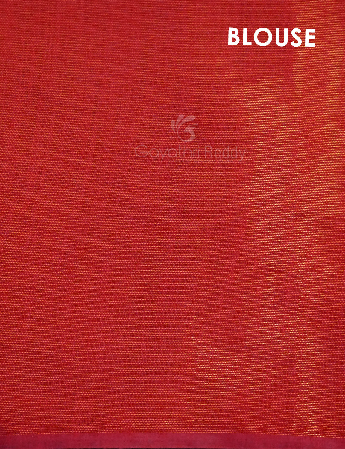 Sea Blue Colour With Tomato Red Blouse Cotton Brasso Saree By Gayathri Reddy Designer Studio - Distacart
