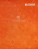 Thumbnail for Shades of Cream And Orange Colour Blouse Patola Design Semi Chanderi Saree By Gayathri Reddy Designer Studio - Distacart
