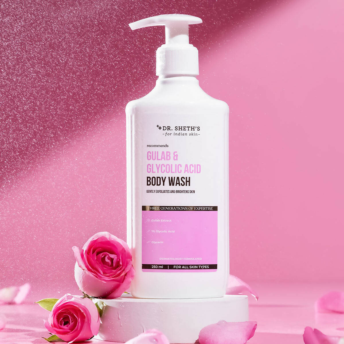 Dr. Sheth's Gulab & Glycolic Acid Body Wash - Distacart