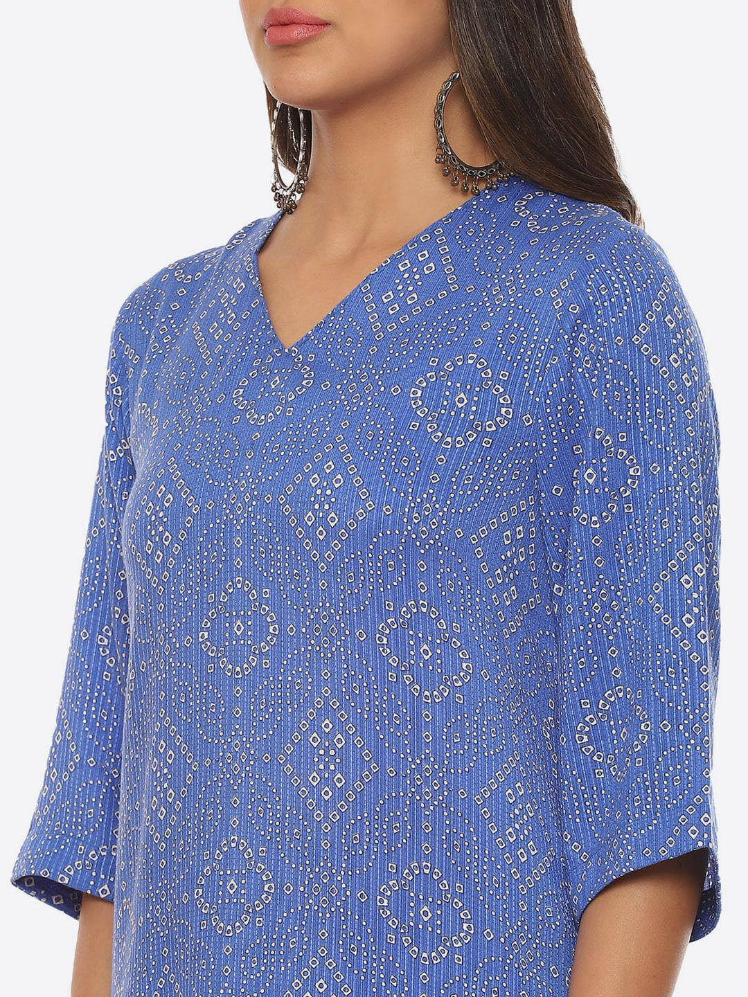 Biba Bandhani Printed Kurta - Distacart