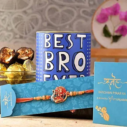 Krishna Raag Rakhi N Chocolate Dipped Khajoor Laddu - Distacart