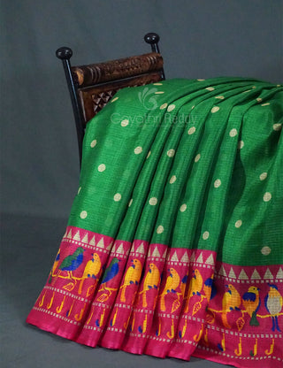 Maroon Green Colour With All Over Buttes Semi Silk Kota Saree By Gayathri Reddy Designer Studio - Distacart