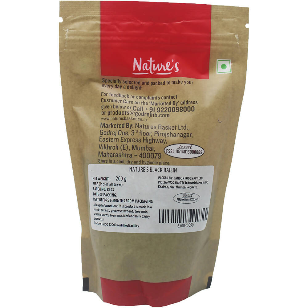 Nature's Black Raisins - Distacart