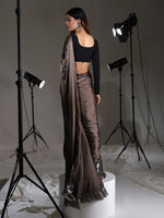 Thumbnail for Tikhi Imli Sequinned Satin Ready to Wear Saree - Distacart