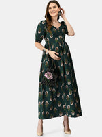 Thumbnail for Kalini Women Printed Thread Work Cotton Anarkali Kurta - Distacart