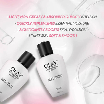 Olay Moisturising Lotion with Coconut, Caster Seed Oil, Glycerin - Distacart