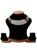 Thumbnail for Mominos Fashion Johar Kamal Oxidised Pearls work Hasli Design Choker - Distacart