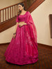 Myra Deep Pink Art Silk Embroidered Designer Lehenga - Distacart
