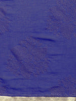 Thumbnail for Saree Mall Blue & Gold-Toned Ethnic Motifs Sarees - Distacart