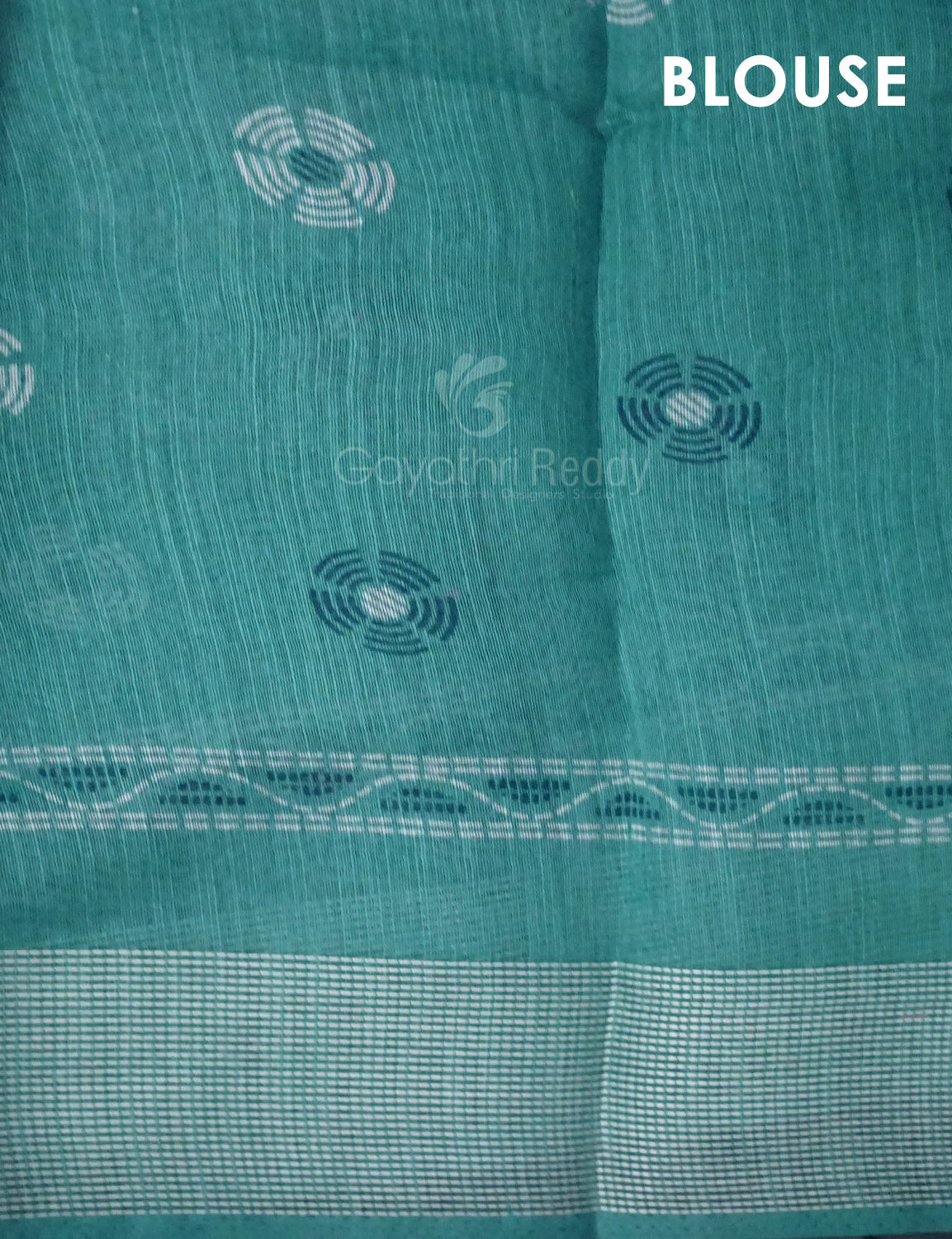 Shades of Light Rama Green Colour Floral Print Semi Chanderi Saree By Gayathri Reddy Designer Studio - Distacart