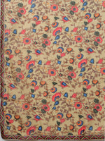 Thumbnail for Kalini Women Beige Floral Yoke Design Straight Kurta with Trousers & With Dupatta - Distacart