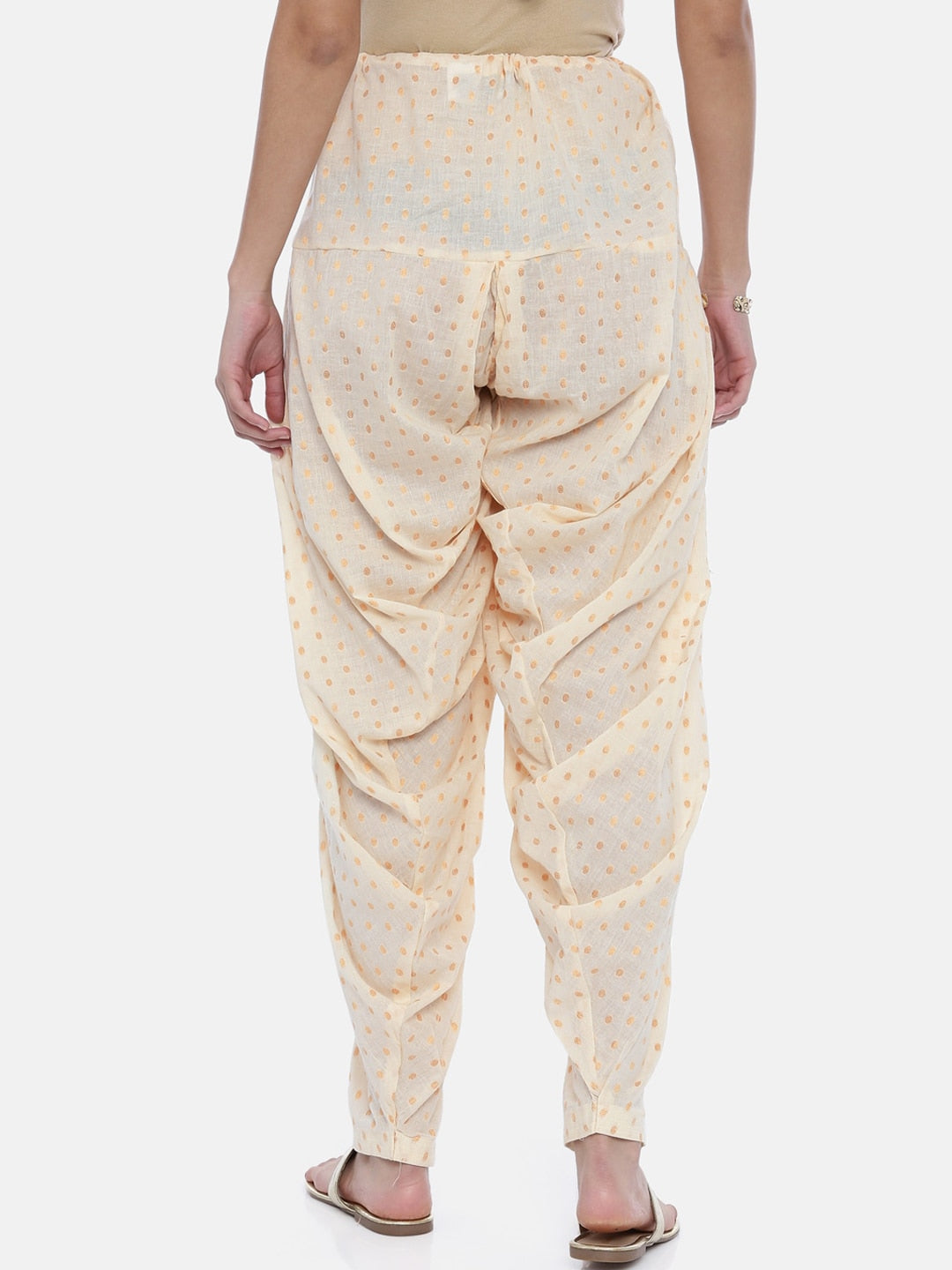 Souchii Beige Woven Design Patiala - Distacart