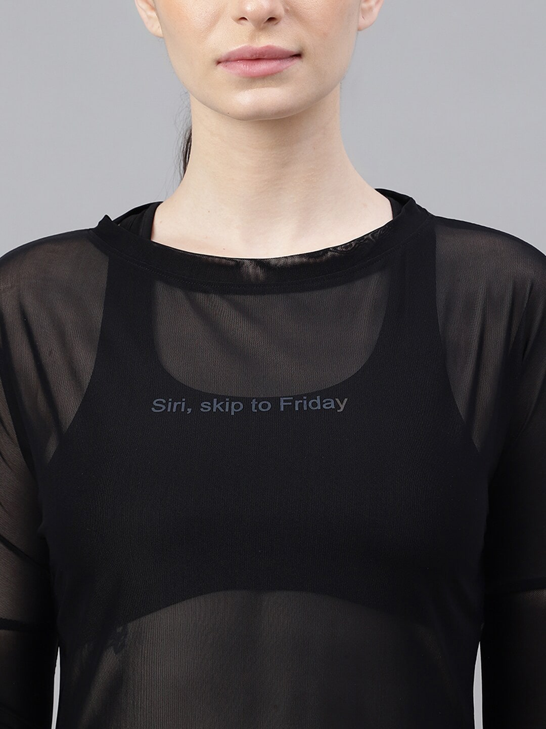 MKH Typography Printed Long Sleeve Relaxed Fit Dri-FIT Sports T-shirt - Distacart